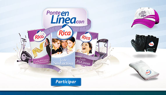 Interactive games and promotional website for Rica Milk